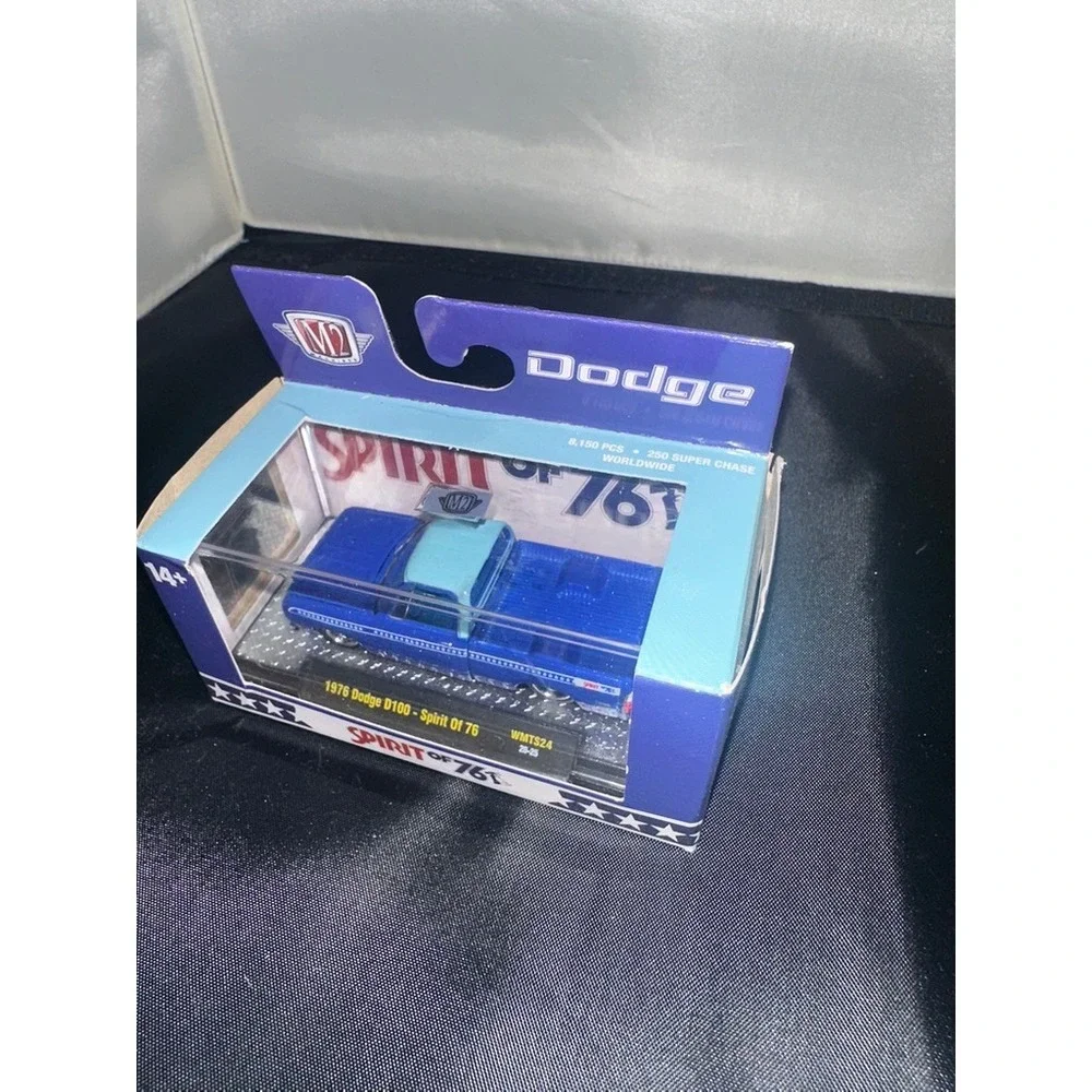 M2 Machines 1976 Dodge D100 Spirit of 76 Blue 1:64 Diecast Truck